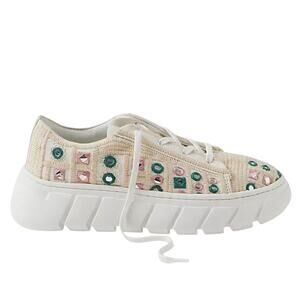 FREE PEOPLE Catch Me If You Can Crochet Sneaker, Size 39 Right Shoe ONLY No Mate